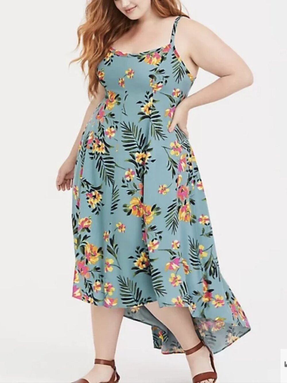 EUC Torrid Hi-Lo Tropical Sundress